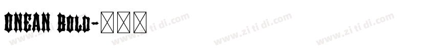ONEAN Bold字体转换